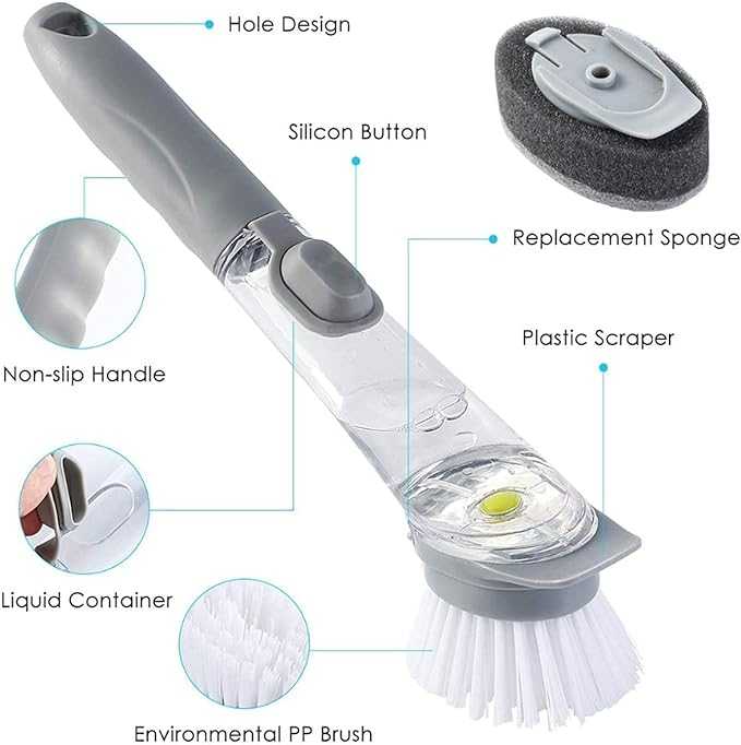 Automatic Kitchen Cleaning Brush فرشاة تنظيف المطبخ الأوتوماتيكية